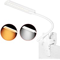Los mejores  - LENCENT Luz Lectura Lámpara de Escritorio 24 LED recargable- 9 Modos de Brillo (LED cálido y blanco) Lámpara de Libro…